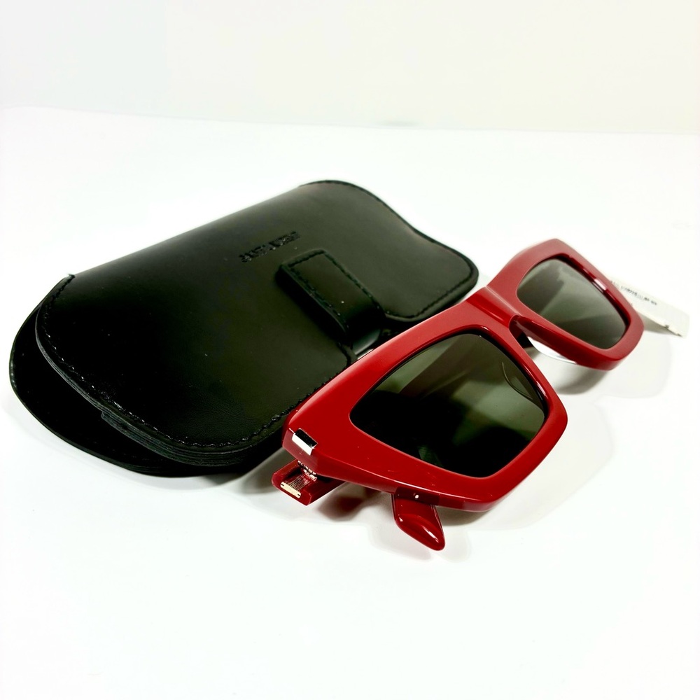 Saint Laurent 52mm Cat Eye Sunglasses Red SL 467 NEW - Picture 4 of 17